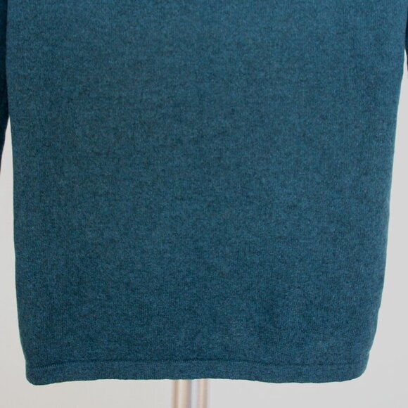 Lord & Taylor 100% Cashmere Green/Blue Turtleneck Sweater Sz XS *No Size Label* - Picture 3 of 11
